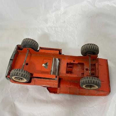 -201- VINTAGE | 1960â€™s Orange Tonka Dump Truck