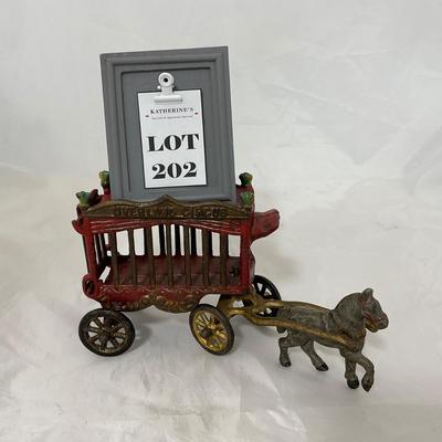 -202- VINTAGE | 1920â€™s Cast Iron Overland Circus Wagon