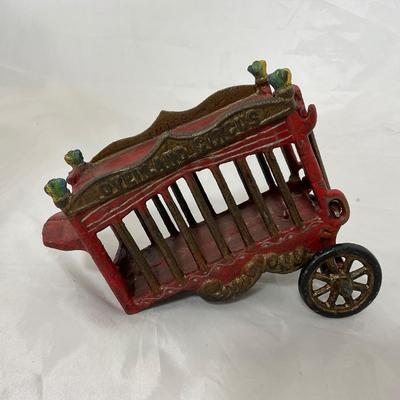 -202- VINTAGE | 1920â€™s Cast Iron Overland Circus Wagon