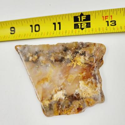 SLICED PLUME AGATE ROCK