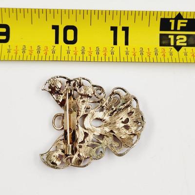ABSOLUTELY GORGEOUS BREAST CANCER BEDAZZLED RIBBON ANGEL PIN