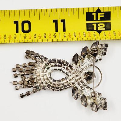 ABSOLUTELY STUNNING RHINESTONE STYLE GUARDIAN ANGEL PIN