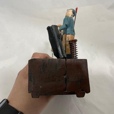 -206- COLLECTIBLE | Cast Iron Golfer Bank