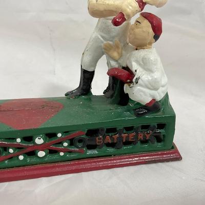 -207- COLLECTIBLE | Cast Iron Baseball Bank