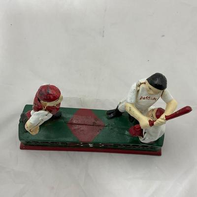 -207- COLLECTIBLE | Cast Iron Baseball Bank