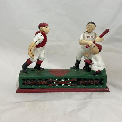 -207- COLLECTIBLE | Cast Iron Baseball Bank