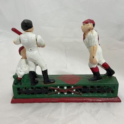 -207- COLLECTIBLE | Cast Iron Baseball Bank