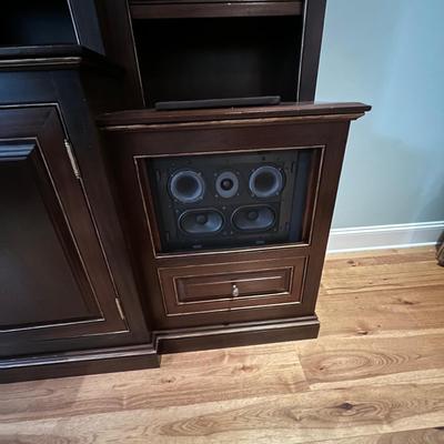 Large Entertainment Center by Square Peg of Asheville (LR-MG)