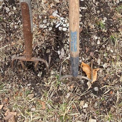 2 Garden Rakes