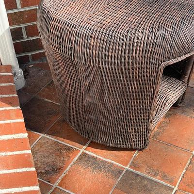 Rattan Style Patio Table (P-RG)