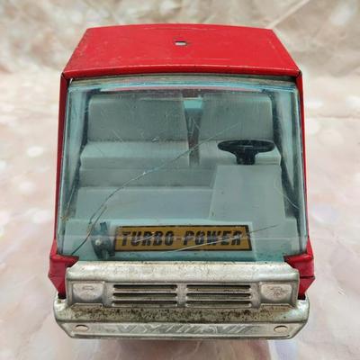 VINTAGE 1970'S NYLINT FIRE DEPARTMENT RED FIRE TRUCK W/ LADDERS