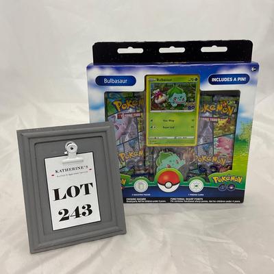 -243- COLLECTIBLE | PokÃ©mon Bulbasaur Packs & Pin