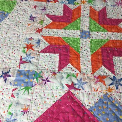 969 Quilt Wall Hanging Starburst 29â€ x 29â€ Artist Signed