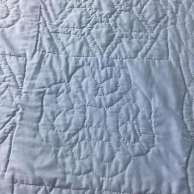 970 Vintage Blue & Yellow Star Quilt 102â€ x 82â€