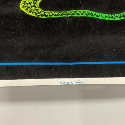 -254- COLLECTIBLE | Vintage Blacklight Cobra Poster