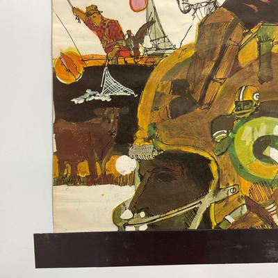 -258- SPORTS | 1960â€™s Green Bay Packers Poster