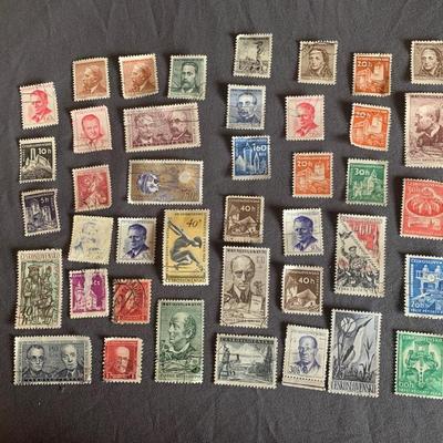 Vintage Ceskoslovensko Stamp Lot