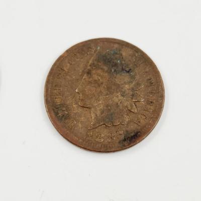 2 - 1887 INDIAN HEAD PENNIES