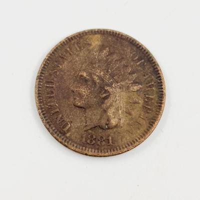 1 - 1881 INDIAN HEAD PENNY
