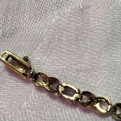 Ross Simons Gold Vermeil Diamonds and Varied Gems (Aquamarine, Peridot. Amethyst. Citrine) 7" 925 Bracelet
