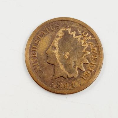 1 - 1894 INDIAN HEAD PENNY