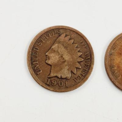 2 - 1906 INDIAN HEAD PENNIES