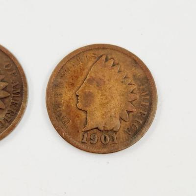 2 - 1906 INDIAN HEAD PENNIES
