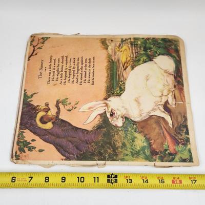 VINTAGE NURSEY RHYMES COLORFUL PAGES - COLLECTABLES