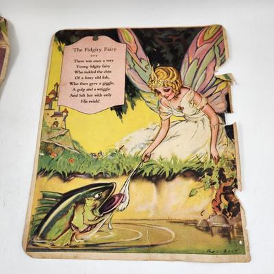 VINTAGE NURSEY RHYMES COLORFUL PAGES - COLLECTABLES