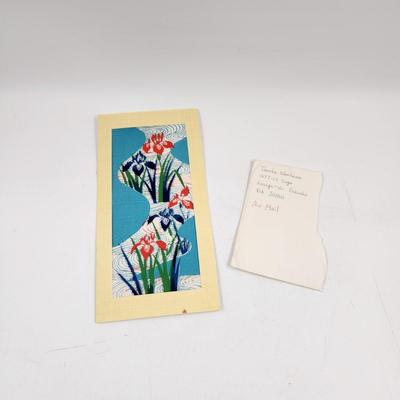 VINTAGE JAPANESE ART CARD W/ ADDRESS