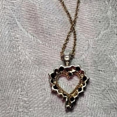 Ross Simons Sapphire and Diamond 20" Gold Vermeil Necklace