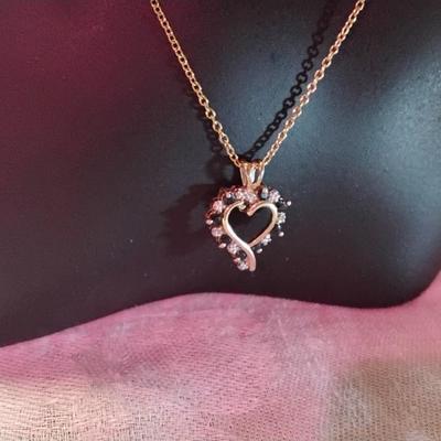 Ross Simons Sapphire and Diamond 20" Gold Vermeil Necklace