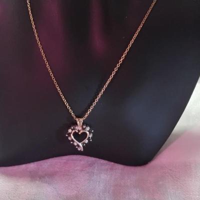 Ross Simons Sapphire and Diamond 20" Gold Vermeil Necklace