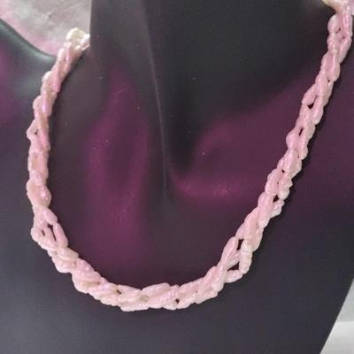 Beautiful Danecraft 16" Torsade Keshi Pearl Necklace with 14K Clasp
