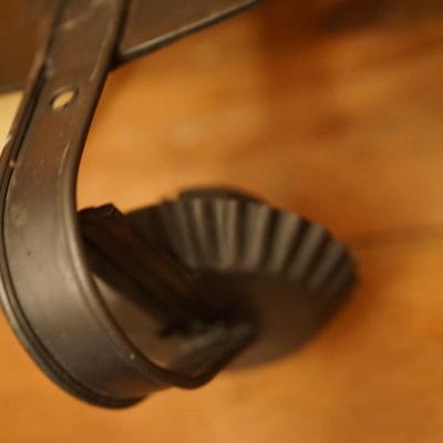 18th CENTURY MIRRORED BACK TIN CANDLE LAMP WALL MOUNT