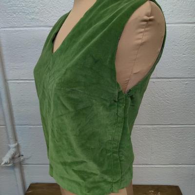VINTAGE VELVETY SIDE ZIPPING SHORT SLEEVE TOP