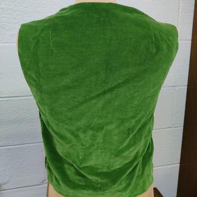 VINTAGE VELVETY SIDE ZIPPING SHORT SLEEVE TOP