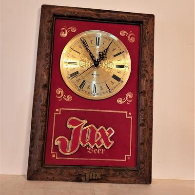 Lot #123  Vintage JAX BEER Clock - works