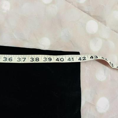 VINTAGE KORET OF CALIFORNIA BLACK CRUSHED VELVET HIGH WAISTED PANTS WAIST 26"