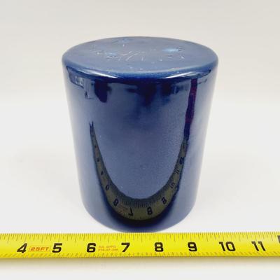 BEAUTIFUL BLUE POTTERY CROCK