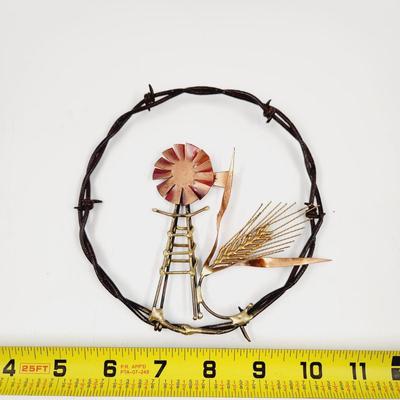 BARBED WIRE WINDMILL ART DESIGN