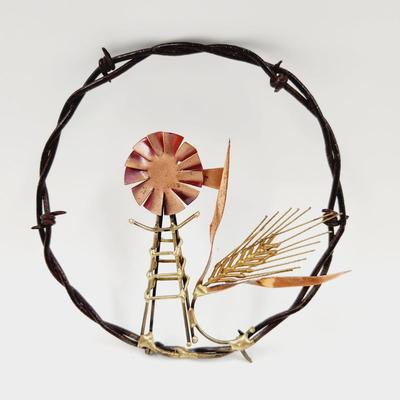 BARBED WIRE WINDMILL ART DESIGN