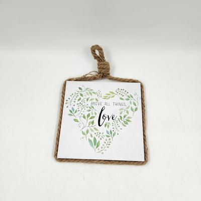 FANTASTIC "SIGN OF THE TIMES" TRIVET WALL HANGING