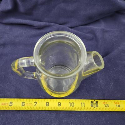 VINTAGE WESTMORELAND SNUB NOSE PITCHER W/ CORK