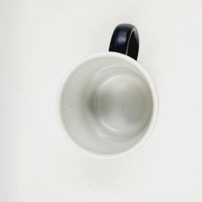 EMILY HOLLINGER BLUE WHALE SHIP BLUE COFFEE / TEA MUG