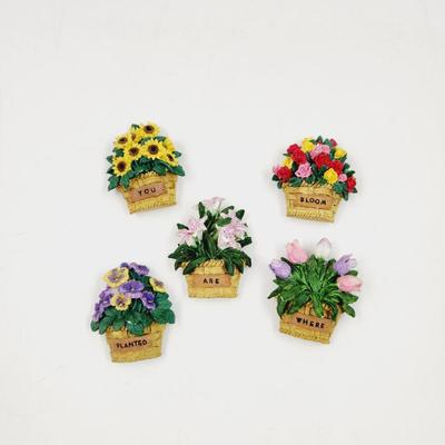 FLOWER MAGNET BUNDLE - BLOOM WHERE YOU ARE PLANTED