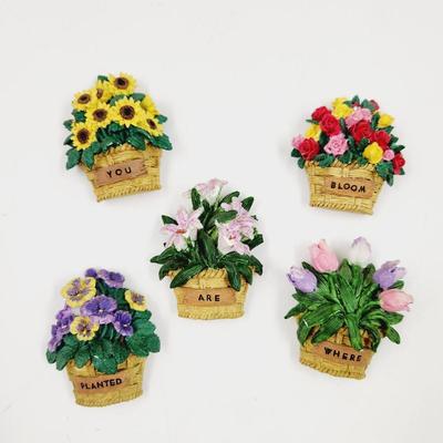 FLOWER MAGNET BUNDLE - BLOOM WHERE YOU ARE PLANTED