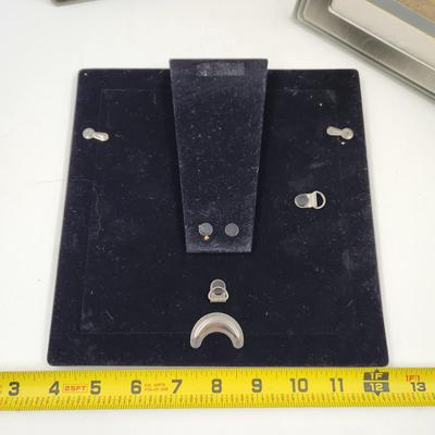 4 PC SET OF GREY METAL FRAMES