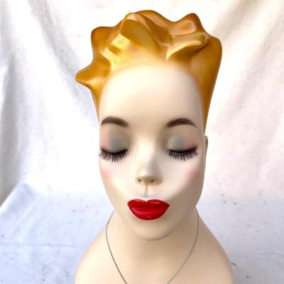 LOT 110 Manakin Head Spiked Hair Eyelashes Pierce Ears