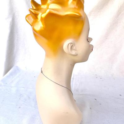 LOT 110 Manakin Head Spiked Hair Eyelashes Pierce Ears